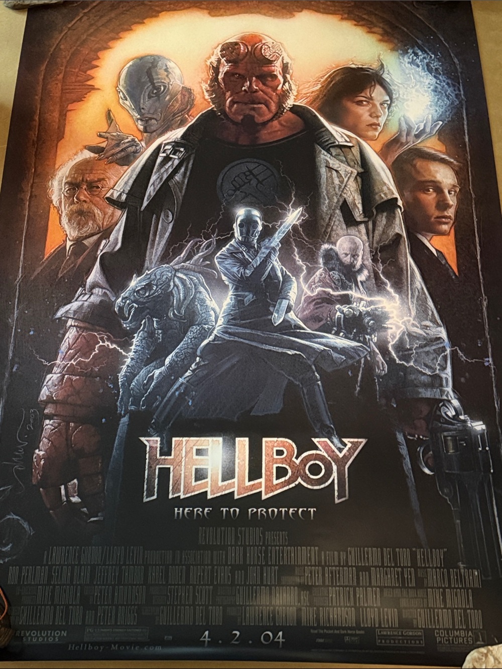 Hellboy Movie Poster-ONE SHEET 27”x40” NEW